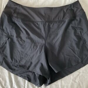 Athleta Run With It 4.5" Short Size 1x Black Women's Active Wear Running Sport